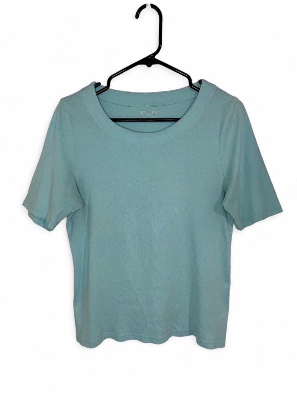 Talbots Mint Green Short Sleeve Scoop Neck Tee